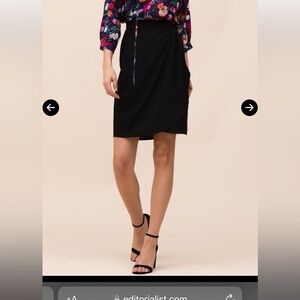 Yumi Kim wrap skirt- black SM